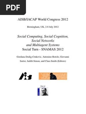Social Computing Social Cognition Social Networks AISB2012 | PDF