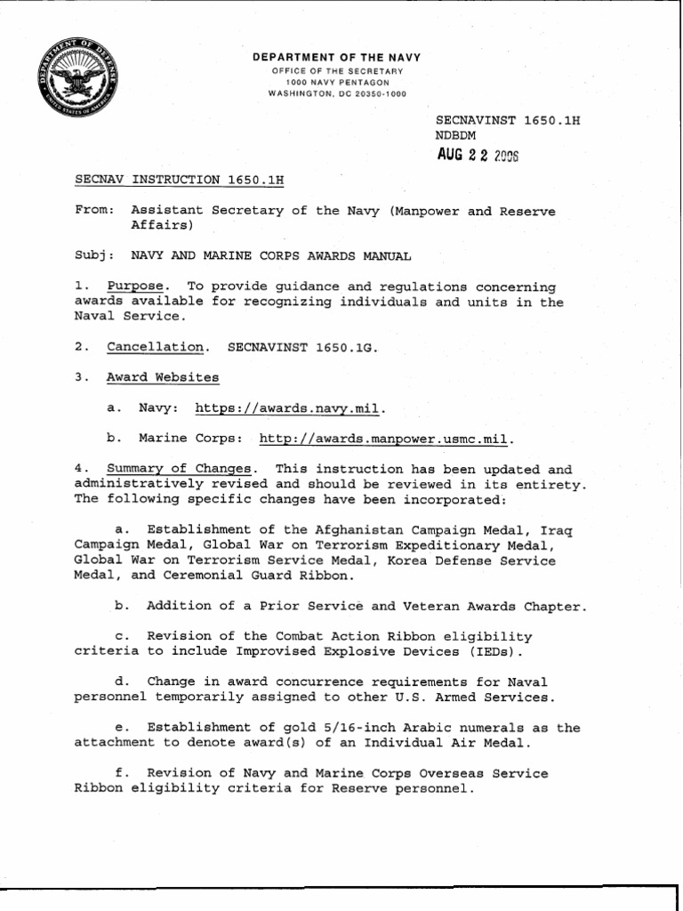 Secnavinst 1650 1h pdf