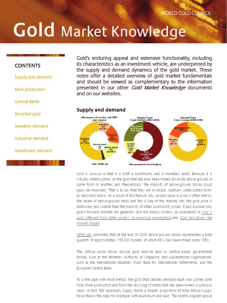 Gold Market Analysis and Impact | PDF | Economies | Currency