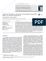 Gender-Role Stereotypes in Integrated Social Marketing Communication: Influence On Attitudes Towards The Ad by Kirsten Robertson, Jessica Davidson