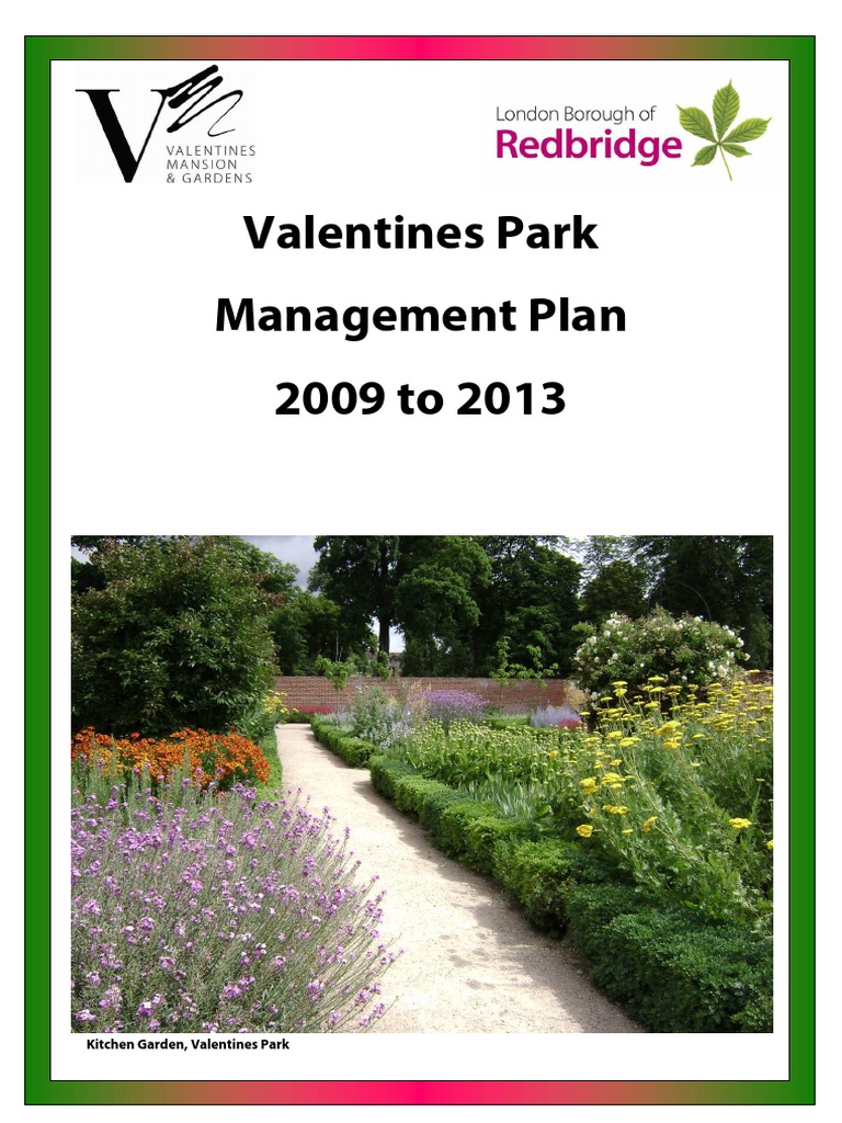 Valentines Park Management Plan 2009-2013 | PDF