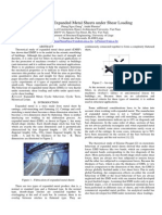 Behaviour of Expanded Metal Sheets Under Shear Loading