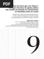Psicologia - Artigo - Junqueira - Aqui n Tem Gays Nem Lesbicas - Estrategias Discursivas
