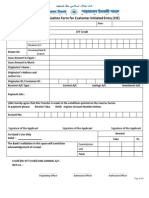 EFT Credit Application Form For Customer Initiated Entry (CIE)