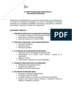 Planeacion Estrategica y Balanced Socorecard 2012