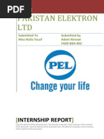 Internship Report On Pel