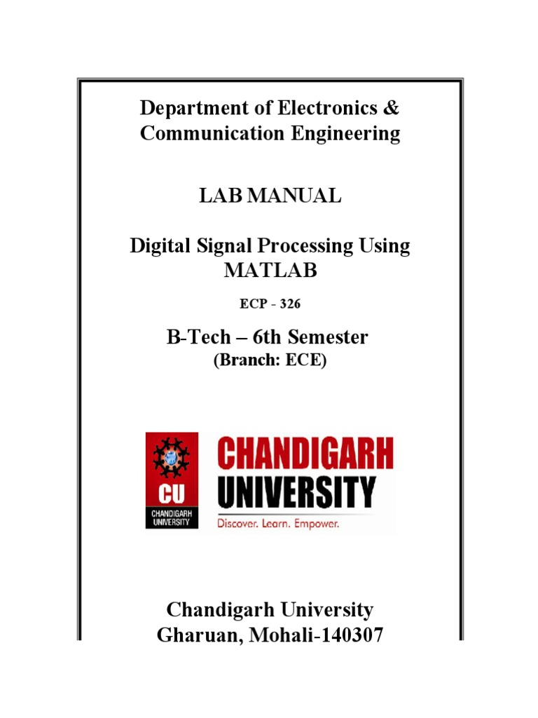 Department of Electronics & Communication Engineering Lab Manual