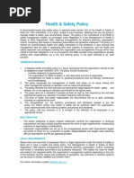 Health & Safety Policy QEB Standards 13