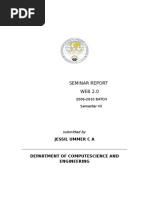 Download WEB 20 SEMINAR REPORT by jessilca SN19293113 doc pdf