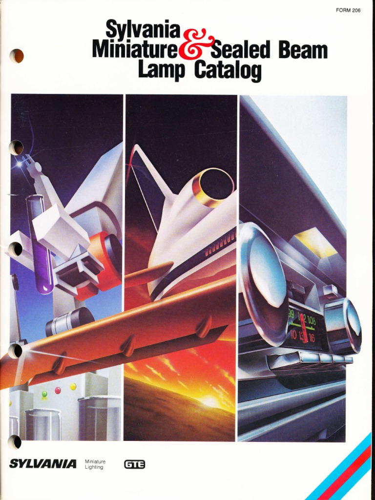 Sylvania Miniature and Sealed Beam Lamp Catalog 1984 Incandescent