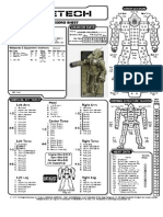 Battletech Centurion CN9 A Profile Sheet