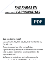 Tierras Raras en Rocas Carbonatitas