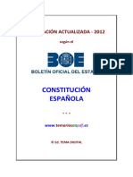Constitucion Española_Actualizada a 2012