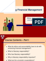 Enhancing Financial Management: Ethics, Accountability, and Internal Controls
