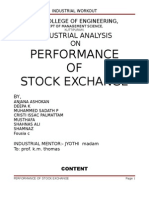 Industrial Analysis on Perfomance of Stock Exhange