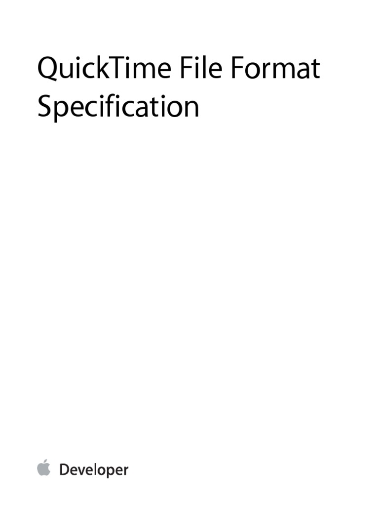 QTFF | PDF | File Format | Data Type