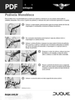 Manual de Montagem Pedivela Monobloco