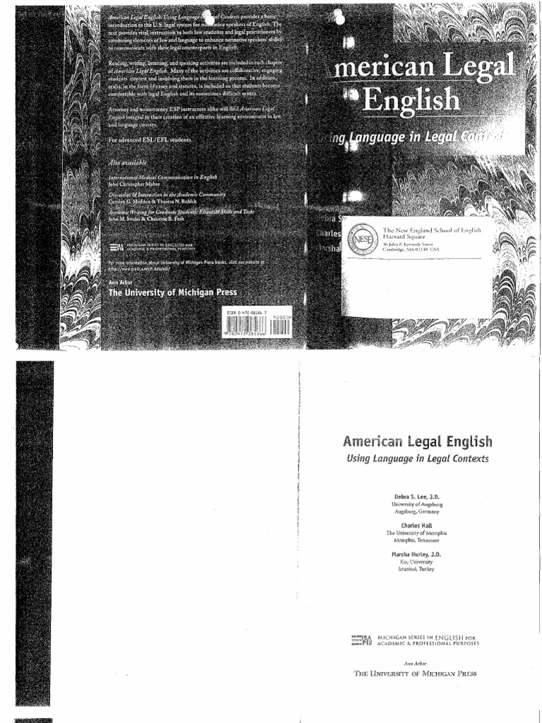 American Legal English | PDF | Precedent | Federal Government Of The United  States