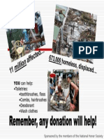 Poster for Philippines Typhoon Disaster