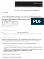 Instalación de Más de Un Sistema Operativo (Arranque Múltiple) PDF