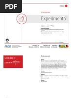 Cilindro=Cone+Esfera2 o Experimento