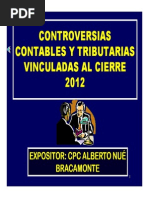 Controversias Contables Tributarias Cierre2012 Albertonue