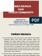 Variasi Bahasa & Speech Community-HMT 508