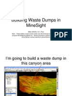 Building Waste Dumps in MineSight