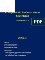 Prinsip-Prinsip Profesionalisme Kedokteran