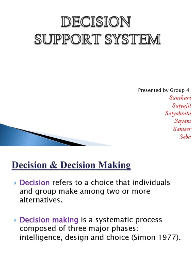 Understanding Decision Support Systems | PDF | Decision Support System ...