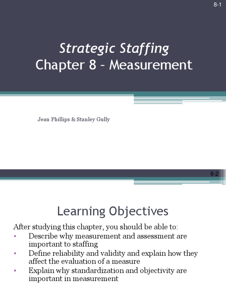 Measuring Reliability and Validity in Staffing | PDF | Validity ...