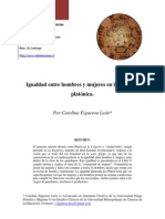 Igualdad Entre Hombres y Mujeres en La Calípolis Platónica.: Por Carolina Figueroa León