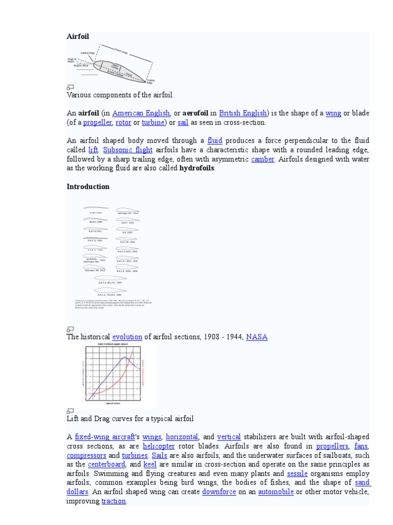 Basics of Aeronautics PDF Airfoil Lift (Force)