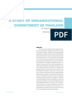 A Study of Organizational Commitment in Thailand