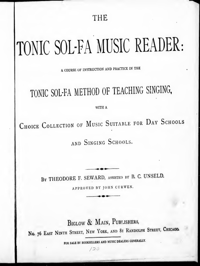 Cihm 13524 Tonic Solfa Reader PDF Singing Pulse