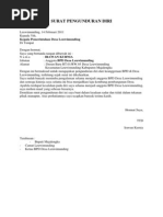 Surat Pengunduran Diri Ketua Karang Taruna GTH