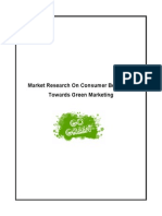 Market Research On Consumer Behaviour Towards Green Marketing