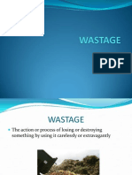 WASTAGE Operations & Production Management