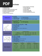Formula for Press Tool Design