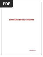 Software Testing Concepts: Adithya Kumar M