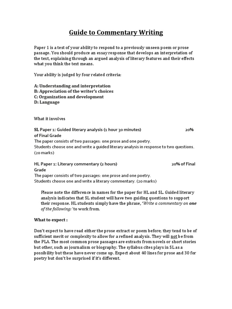 Ib english language and literature paper 1 sample 2021 picture