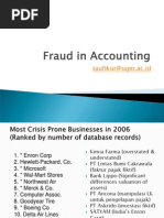 Fraud in Accounting