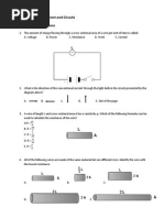 Series and Parallel Circuits Quiz | PDF