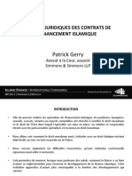Les Aspects Juridiques Des Contrats de Financement Islamique - Par Patrick Gerry - Icompetences IFConference