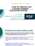 Estimation of Service Life For A Solar Chimney-Collector System