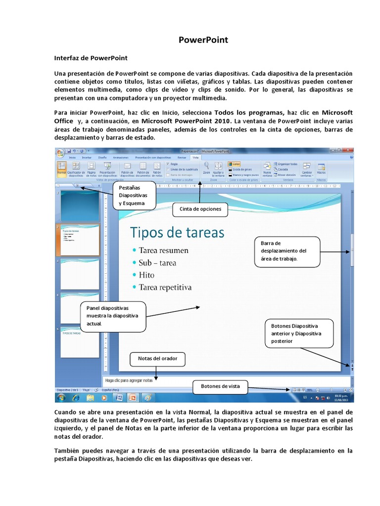 Sesiones de Powerpoint | PDF | Microsoft PowerPoint | Point and Click, image size:768x1024