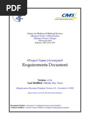 CMS Requirements Document