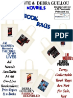 J.M.VALENTE & DEBRA GUILLOU Novels Book Bags