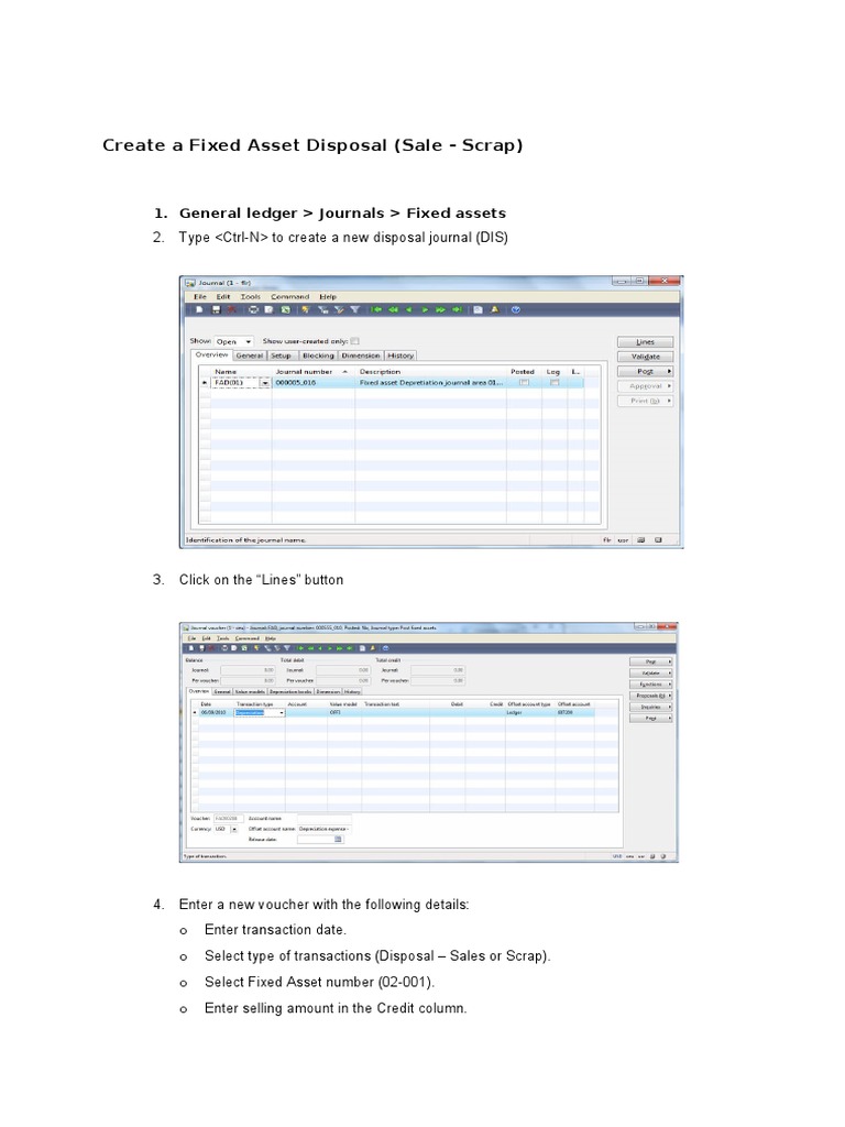 Fixed Asset Disposal Process Guide | PDF
