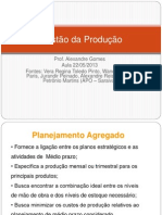 Apresentação Planejamento Agregado - Administracao